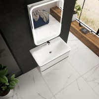 AQM900480WH &quot;S4&quot; тумба под умывальник подвесная 80 см., цвет белый глянец.