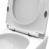 Унитаз подвесной безободковый с сиденьем и смывом TORNADO BelBagno UNO-TOR BB5177CH-TOR/SC