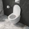 Унитаз подвесной безободковый с сиденьем и смывом TORNADO BelBagno UNO-TOR BB5177CH-TOR/SC
