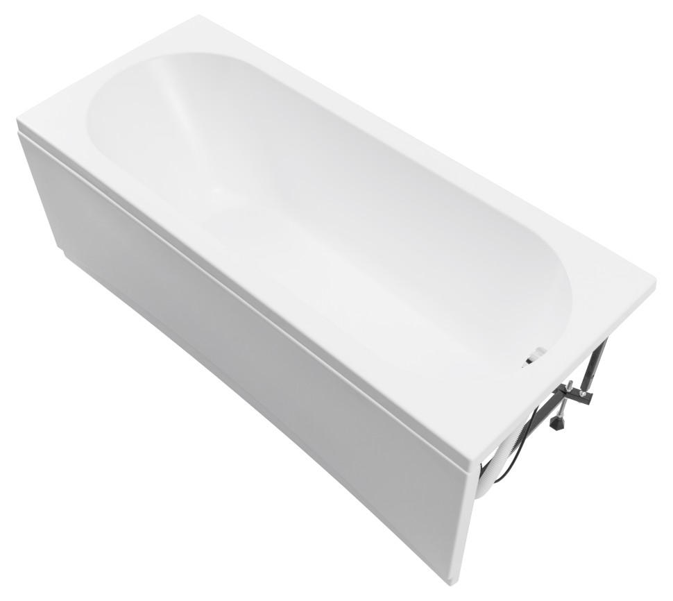 Акриловая ванна с каркасом Uperwood Next 165x70 см, белая