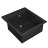 Кухонная мойка кварцевая Uperwood Quartz Premium UPD-07-04, прямоугольная, черная