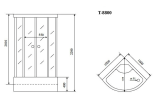 Timo Comfort T-8800 Fabric Glass душевая кабина 100*100*220+турецкая баня хамам
