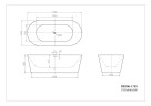 Акриловая ванна BELBAGNO BB306-1785