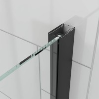 Душевой угол Veconi Ottimo P20SP GR, 1200х700х1900 графит брашинг, стекло тонированное матовое