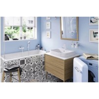 Смеситель для ванны, для душа Kludi Pure&amp;Easy белый/хром 376819165