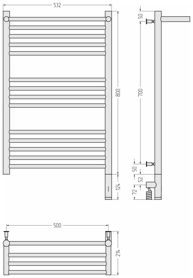 Богема с полкой 3.0 800х500 / МЭМ правый