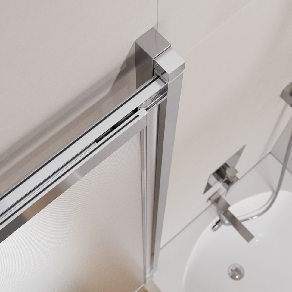 Душевая шторка на ванну CEZARES SLIDER-VF-11-90/150-P-Cr