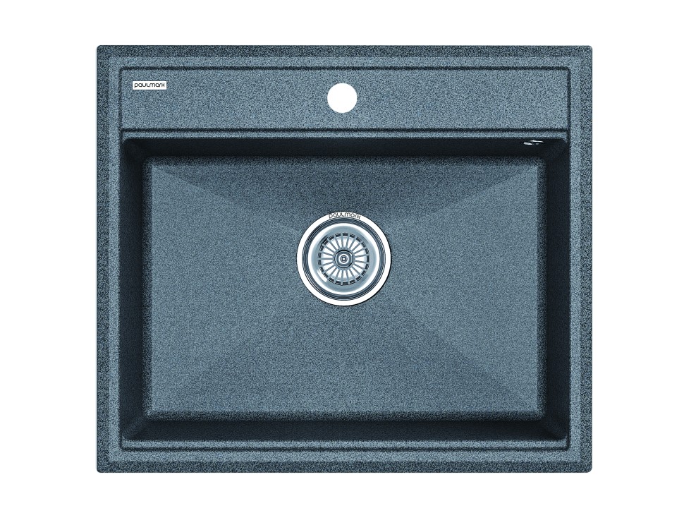 Мойка STEPIA 60, IT-GRANIT, PM115951-DG, графит, 590х510, Paulmark