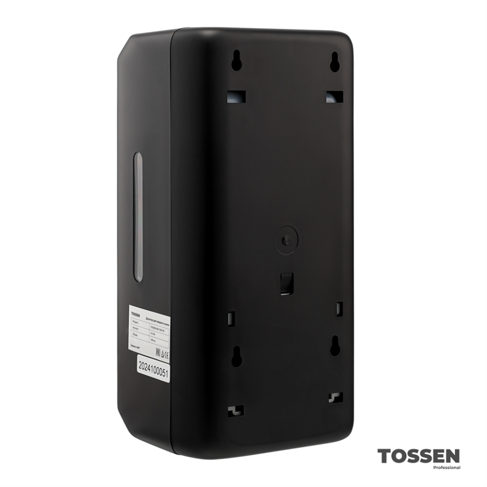 TOSSEN MN-7220 PB - механический дозатор жидкого мыла (коллекция «Матовый чёрный»)  