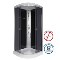 Душевая кабина Niagara Eco E100/13/TN (100х100х215) низкий поддон(13см),стекло тонированное,3 места