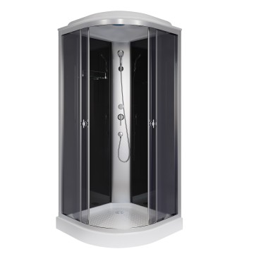 Душевая кабина Niagara Eco E100/13/TN (100х100х215) низкий поддон(13см),стекло тонированное,3 места