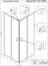 Душевой угол Veconi Rovigo RV-113B, 800x800x1850, черный, стекло прозрачное