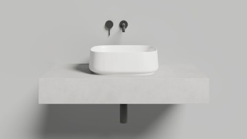Раковина накладная ORIENTE BOWL 450х405х140 S-Sense Глянцевое