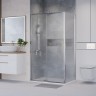 Душевое ограждение Niagara Nova NG-65-12CH-CH80-34 (120х80х195) прямоугольник,хром,дверь раздвижная,стекло шиншилла,2 места