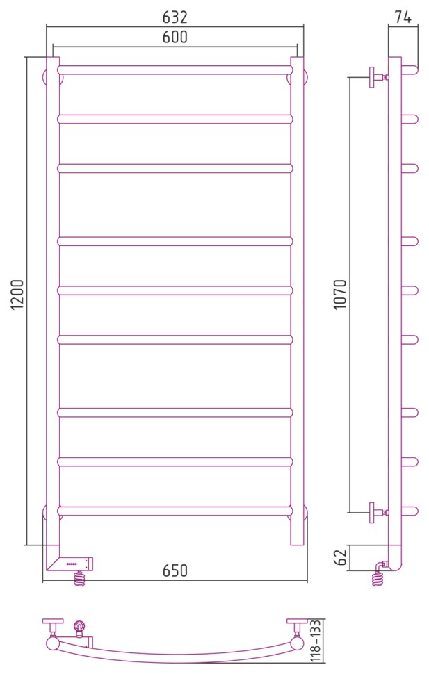 Галант 2.0 1200х600 МЭМ левый