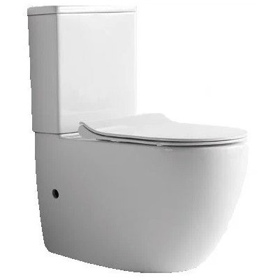 Унитаз напольный Ceramalux с сиденьем и бачком K2176-1 цвет белый