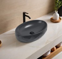 Раковина Gid Dgm9030wx 53406 накладная серая матовая 60x40x15