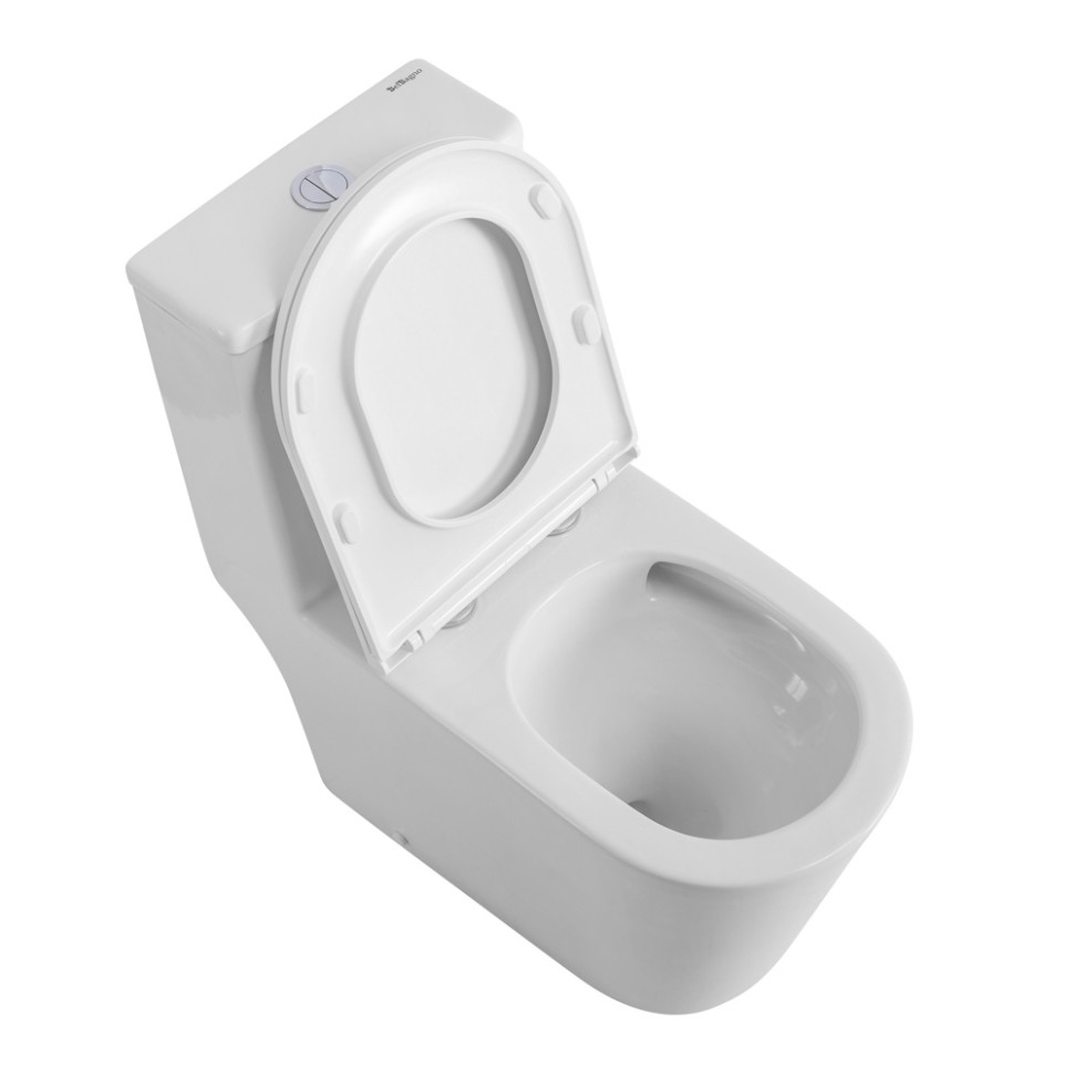 Унитаз-моноблок с сиденьем и смывом TORNADO BelBagno TRE-TOR BB673CP-MN-TOR/SC