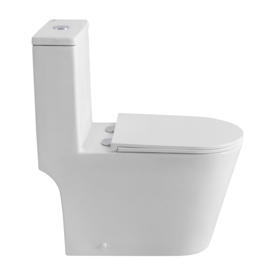 Унитаз-моноблок с сиденьем и смывом TORNADO BelBagno TRE-TOR BB673CP-MN-TOR/SC