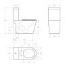 Унитаз-моноблок с сиденьем и смывом TORNADO BelBagno TRE-TOR BB673CP-MN-TOR/SC