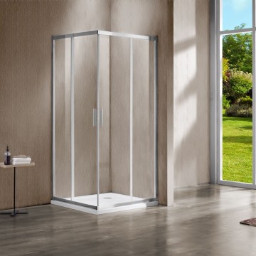 Душевой уголок Гарда (Garda) VSS-1G8585CL, 850*850, хром, стекло прозрачное