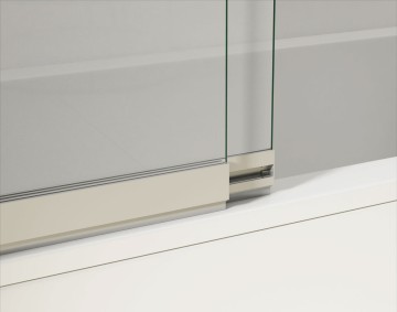 Душевая шторка на ванну VSB-1E100CL, 1000*1450, хром, стекло прозрачное