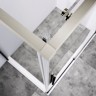 Душевой уголок Слим-Н (Slim-N) VSR-4SN8011CLBN, 1100*800, брашированный никель, стекло прозрачное