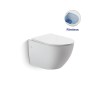 Унитаз подвесной Globo VT1-14 безободковый, цвет белый, ультратонкое soft-close сиденье