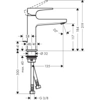 Смеситель для раковины Hansgrohe Metropol (74506000) хром