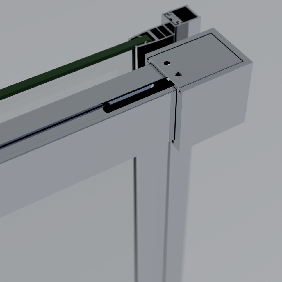 Душевая дверь Soft 2 VDS-3SO2100CL, 1000, хром, стекло прозрачное