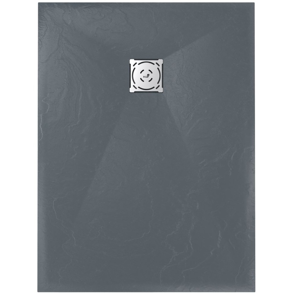 Душевой поддон RGW 90х120х2,5 см ST-0129G Графит, Прямоуг Ø90 Каменный (16152912-02)