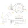 Сифон для поддонов RGW S-16-1B (442416100-04)  