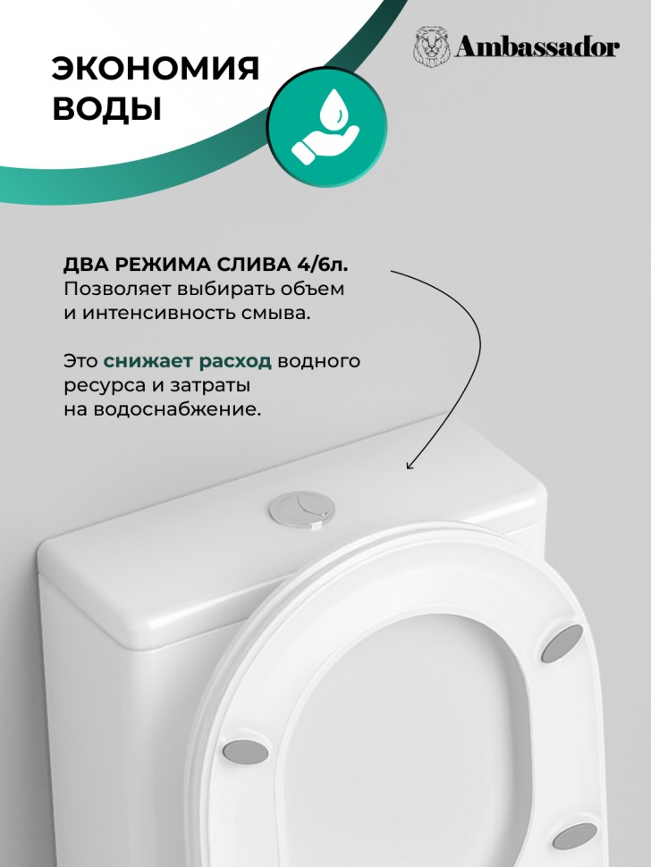 Унитаз Elysium 187K19001RS (660*360*810) напольный БЕЗОБОДКОВЫЙ, с тонкой крышкой, 3 места