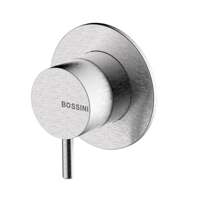 Внешняя часть смесителя для душа BOSSINI NOBU INZ219.075 на 1 потребитель, цвет Матовая нержавеющая сталь  
