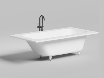 Ванна встраиваемая ORLANDA KIT PLUS 190x100 покраска по RAL полностью S-Sense Матовое