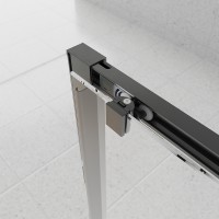 Душевой угол Veconi Evo 100SP GR 1000х700x1950, графит брашинг, прозрачное стекло