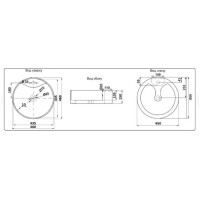 Раковина Ceramalux накладная 9008В цвет белый