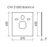 Шумоизоляционная панель для инсталляции Balance, арт. CN121000