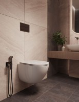 Унитаз подвесной Бьен (Bien) VT1-56TFS Торнадо, цвет белый, ультратонкое микролифт сиденье