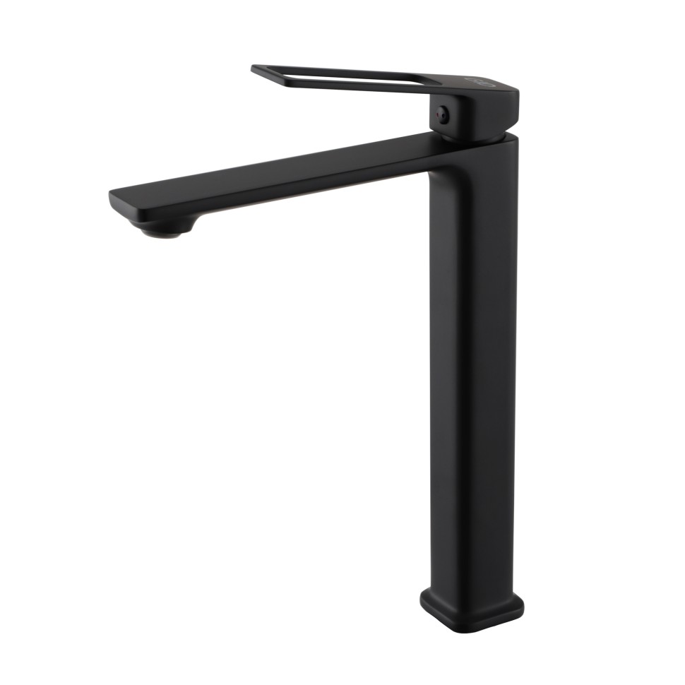 Смеситель высокий для раковины Gid Niagara L057-BM-D L057BMD черный матовый
