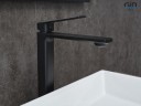 Смеситель высокий для раковины Gid Niagara L057-BM-D L057BMD черный матовый