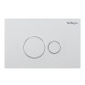 Кнопка смыва BelBagno BB082BL, белая глянцевая