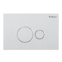 Кнопка смыва BelBagno BB082BL, белая глянцевая