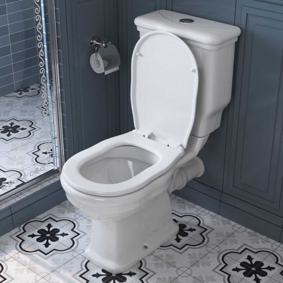 Чаша напольного безободкового унитаза BelBagno BOHEME BB115CPR