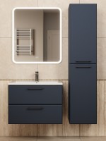 Шкаф-пенал для ванной Uperwood Foster NEW 36х30х160 см, черный