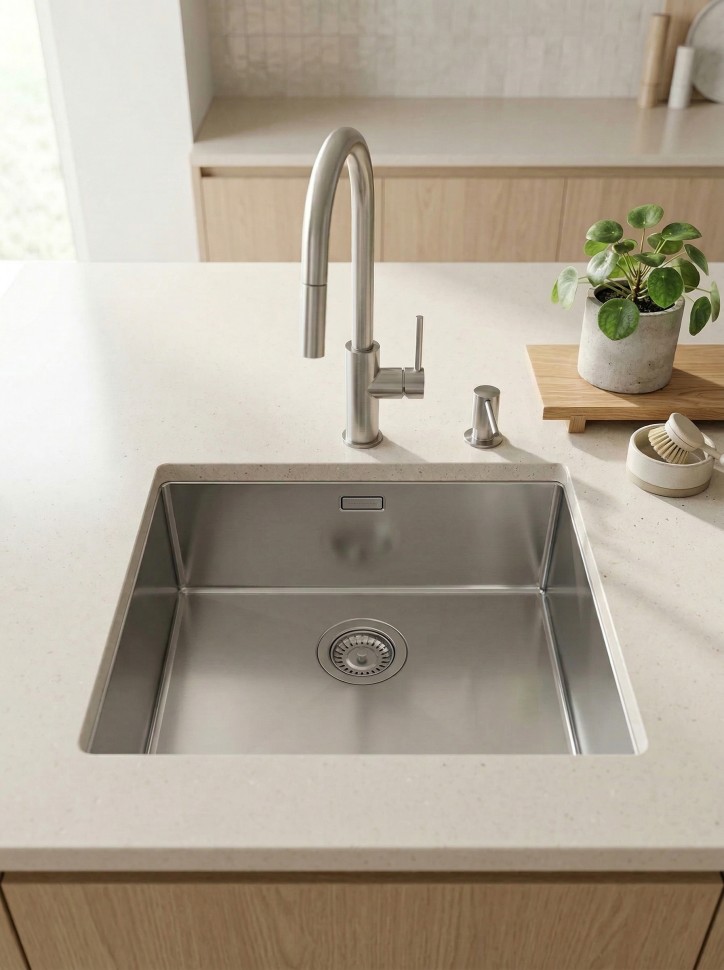 Кухоннаяойка из нержавеющей стали Uperwood UPD-02, хром