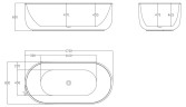 Акриловая ванна BELBAGNO BB401-1700-800