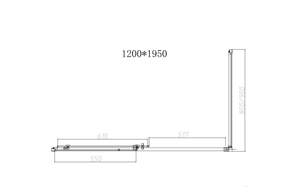 Душевой уголок Слим-Н (Слим-Н (Slim-N)) VSR-4SN8012CGGM, 1200*800, вороненая сталь, стекло тонированное  