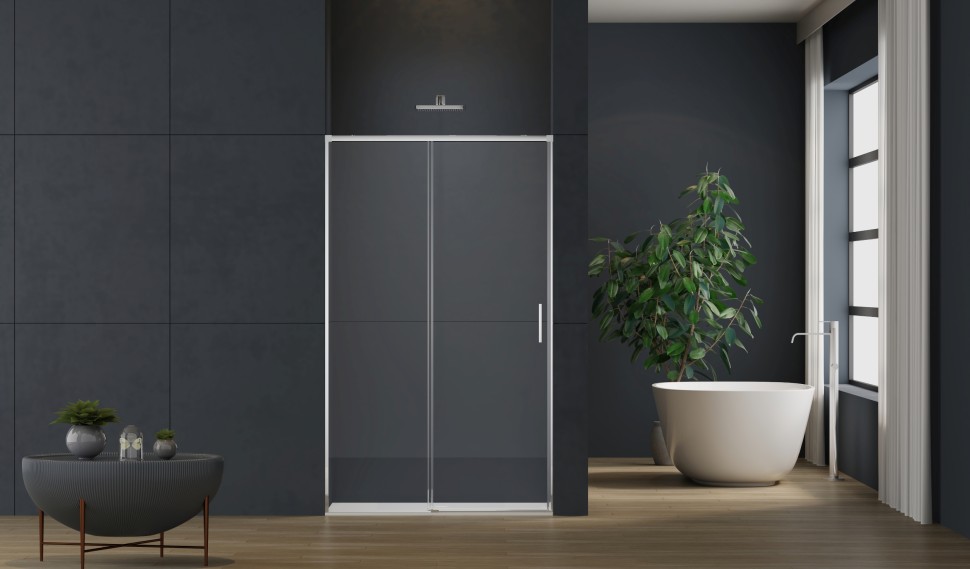 Душевая дверь Soft 2 VDS-3SO2110CL, 1100, хром, стекло прозрачное