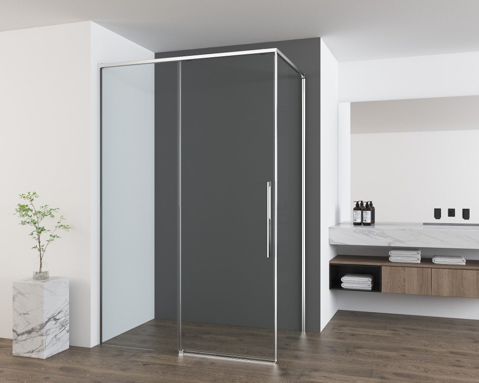 Душевой уголок Ultima VSR-7UL1014CL, 1400*1000, хром, стекло прозрачное